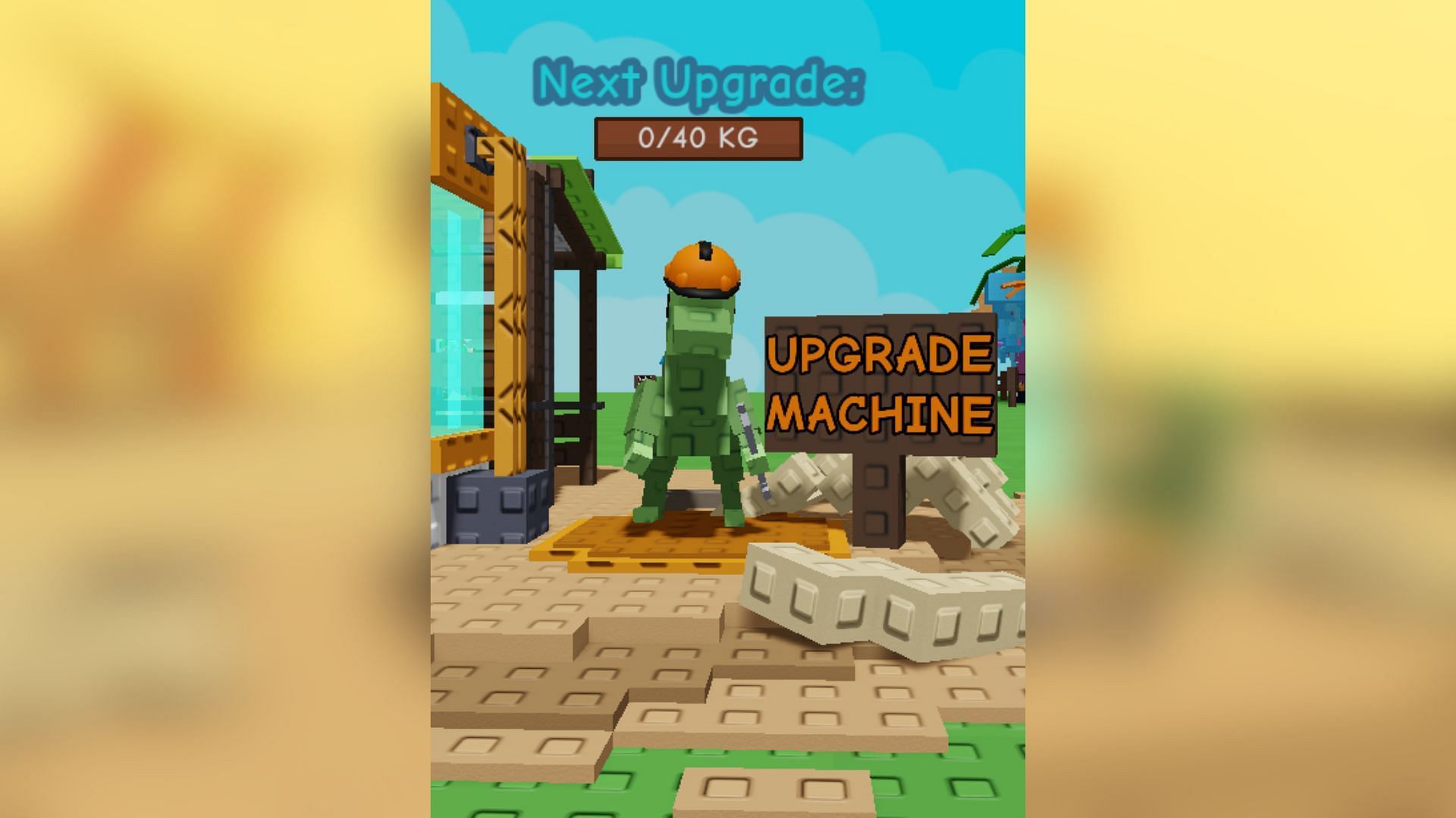 Raptor NPC, Barry near the DNA Machine (Image via Roblox)